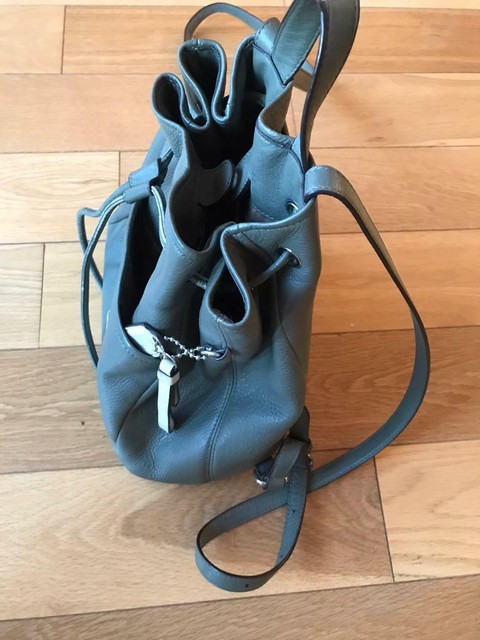 coach olive green backpack